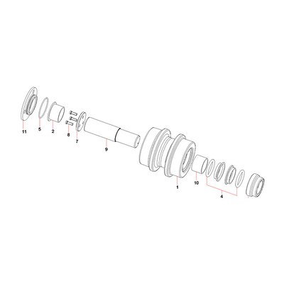 12168856 roda dentada transportadora SWT190B para SANY SY215