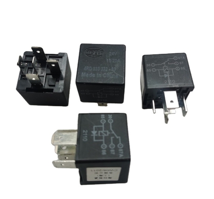 Hella Relay 4RD 933 332-09 5 PIN 24V Máquina de Construção Peças Sobressalentes 10/20A Para SANY