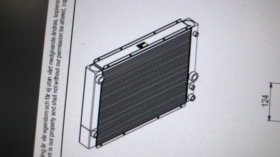 60342448 Painel especial para evaporador resfriador de óleo 505414041011 Parker para SANY reacher stacker