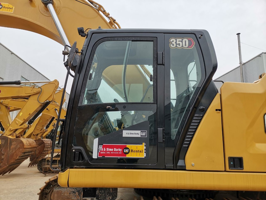 Escavadeira usada CAT 350 309kw potência do motor escavadeira de segunda mão
